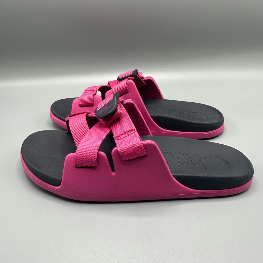 Chaco Adjustable Summer Slides Sandals Kids Junior Size 4 Pink